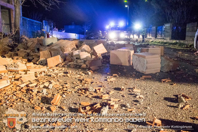 20230203 Sturmtief Pit bringt Rohbau teilweise zum Einsturz in Kottingbrunn Foto: Melanie Pock FF Kottingbrunn 20230203 Sturmtief Pit bringt Rohbau teilweise zum Einsturz in Kottingbrunn Foto: Melanie Pock FF Kottingbrunn
