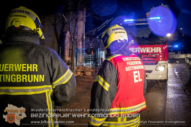 20230203 Sturmtief Pit bringt Rohbau teilweise zum Einsturz in Kottingbrunn  Foto: Melanie Pock FF Kottingbrunn