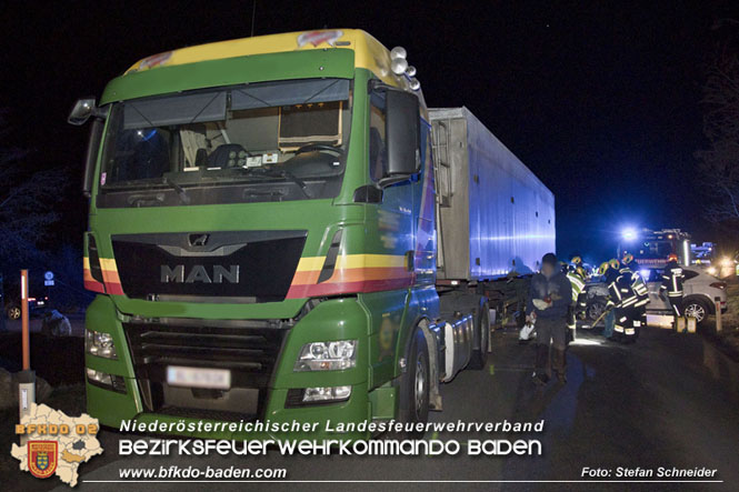 20230208 Alarmierte Menschenrettung nach Verkehrsunfall Foto: Stefan Schneider BFKDO BADEN 20230208 Alarmierte Menschenrettung nach Verkehrsunfall Foto: Stefan Schneider BFKDO BADEN