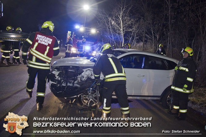 20230208 Alarmierte Menschenrettung nach Verkehrsunfall Foto: Stefan Schneider BFKDO BADEN 20230208 Alarmierte Menschenrettung nach Verkehrsunfall Foto: Stefan Schneider BFKDO BADEN