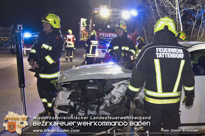 20230208 Alarmierte Menschenrettung nach Verkehrsunfall Foto: Stefan Schneider BFKDO BADEN 20230208 Alarmierte Menschenrettung nach Verkehrsunfall Foto: Stefan Schneider BFKDO BADEN