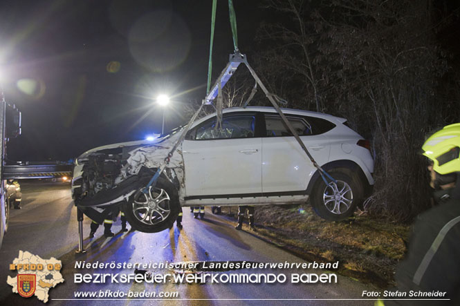 20230208 Alarmierte Menschenrettung nach Verkehrsunfall Foto: Stefan Schneider BFKDO BADEN 20230208 Alarmierte Menschenrettung nach Verkehrsunfall Foto: Stefan Schneider BFKDO BADEN