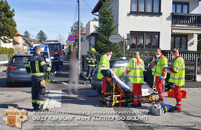 220230317 Verkehrsunfall Baden Leesdorf Foto: Freiwillige Feuerwehr Baden-Leesdorf / Stefan Wagner 220230317 Verkehrsunfall Baden Leesdorf Foto: Freiwillige Feuerwehr Baden-Leesdorf / Stefan Wagner