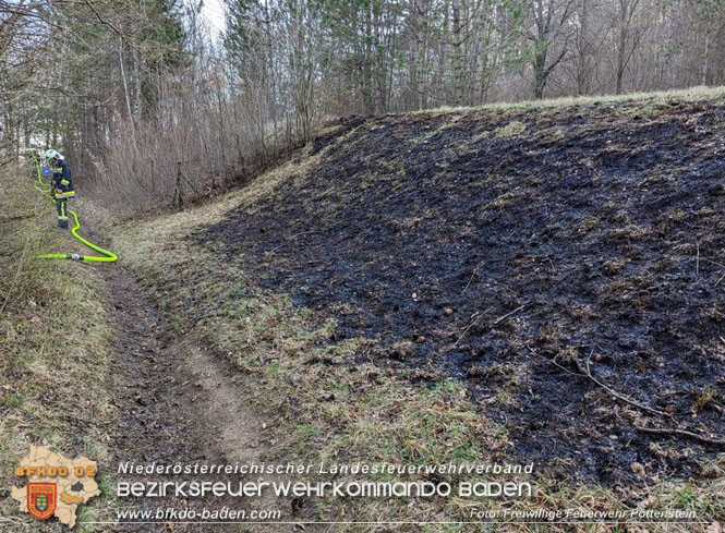 20230323 Waldbrand in Pottenstein  Foto: Freiwillige Feuerwehr Pottenstein / Stefan Schwarz, Mario Grabner