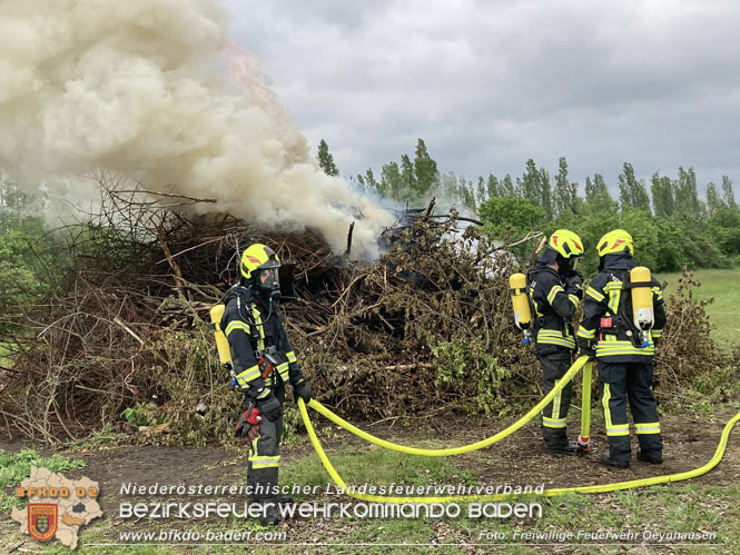 20230513 Brand eines Grünschnitthaufens in Oeynhausen Foto: Freiwillige Feuerwehr Oeynhausen 20230513 Brand eines Grünschnitthaufens in Oeynhausen Foto: Freiwillige Feuerwehr Oeynhausen