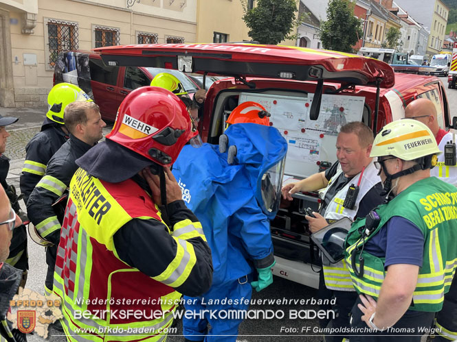 20230725 Schadstoffunfall in Gumpoldskirchen Bezirk Moedling   Foto: FF Gumpoldskirchen / Thomas Weigel 