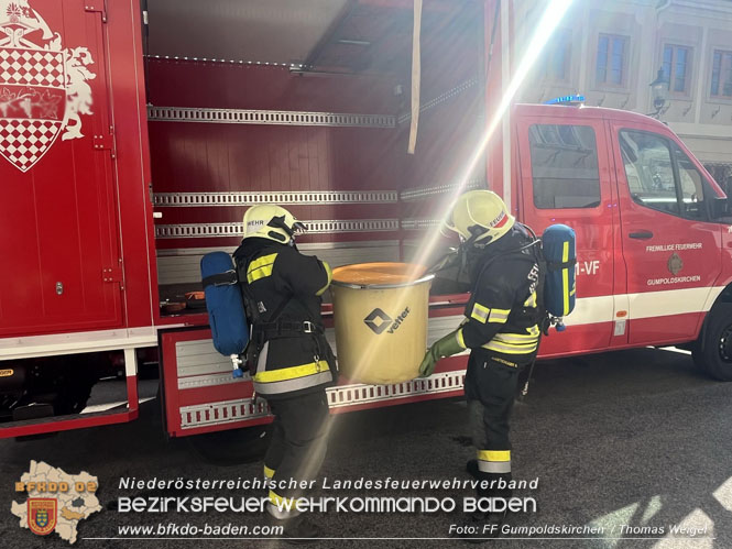 20230725 Schadstoffunfall in Gumpoldskirchen Bezirk Moedling   Foto: FF Gumpoldskirchen / Thomas Weigel 