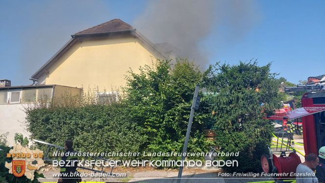 20230819 Kellerbrand in einem Reihenhaus in Enzesfeld/Lindabrunn  Foto: FF Enzesfeld