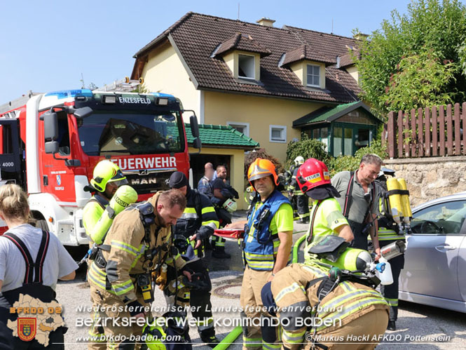 20230819 Kellerbrand in einem Reihenhaus in Enzesfeld/Lindabrunn Foto: ASB ÖA Markus Hackl AFKDO Pottenstein 20230819 Kellerbrand in einem Reihenhaus in Enzesfeld/Lindabrunn Foto: ASB ÖA Markus Hackl AFKDO Pottenstein