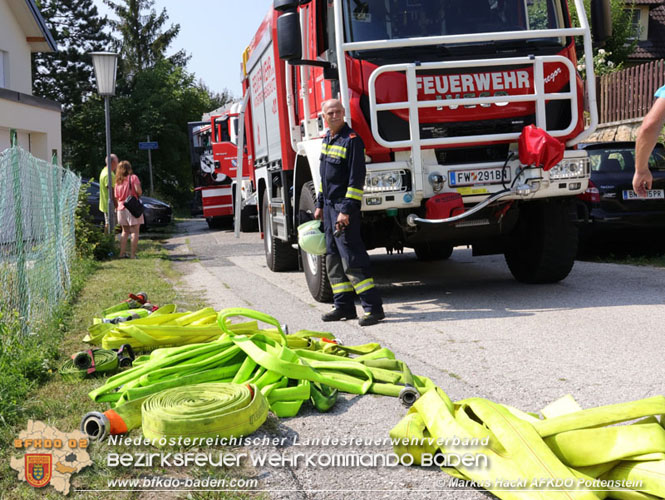 20230819 Kellerbrand in einem Reihenhaus in Enzesfeld/Lindabrunn  Foto: ASB ÖA Markus Hackl AFKDO Pottenstein 