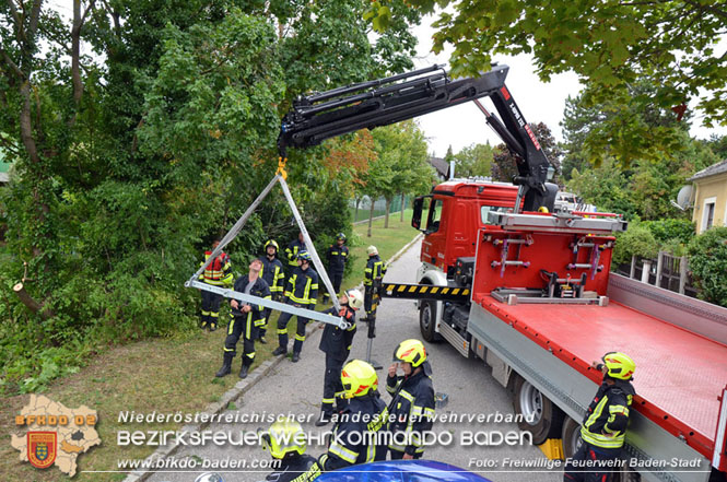 20230829_Personenrettung aus Notlage in Baden  Foto: Viktor van de Castell / Freiwillige Feuerwehr Baden-Stadt