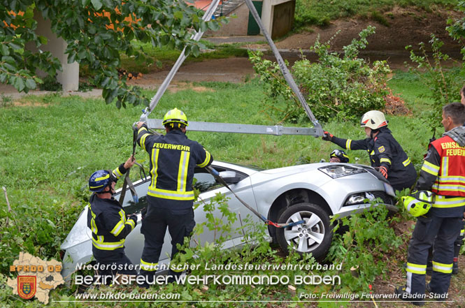 20230829_Personenrettung aus Notlage in Baden  Foto: Viktor van de Castell / Freiwillige Feuerwehr Baden-Stadt
