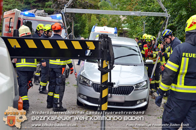 20230829_Personenrettung aus Notlage in Baden  Foto: Viktor van de Castell / Freiwillige Feuerwehr Baden-Stadt
