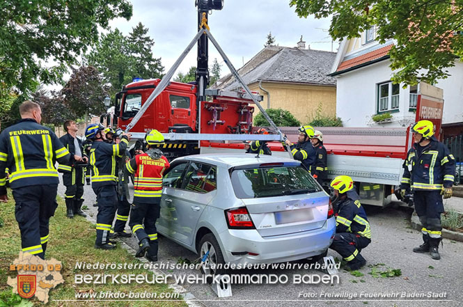 20230829_Personenrettung aus Notlage in Baden  Foto: Viktor van de Castell / Freiwillige Feuerwehr Baden-Stadt