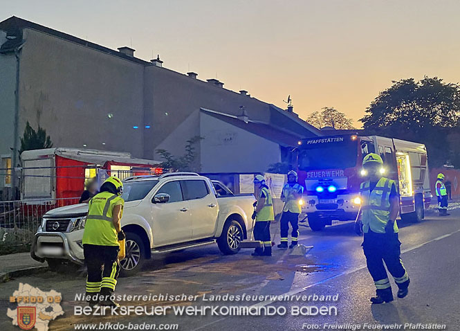 20230926_Verkehrsunfall bei Ortseinfahrt  Foto: Freiwillige Feuerwehr Pfaffstätten