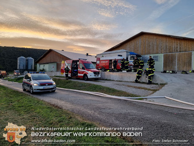 20231007_Großbrand in Heizungsanlage von Hühnerstall in Schwarzensee/Neuhaus Foto: Stefan Schneider BFK Baden 20231007_Großbrand in Heizungsanlage von Hühnerstall in Schwarzensee/Neuhaus Foto: Stefan Schneider BFK Baden