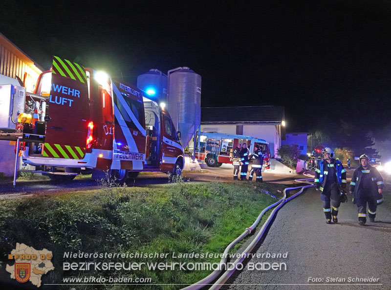 20231007_Großbrand in Heizungsanlage von Hühnerstall in Schwarzensee/Neuhaus Foto: Stefan Schneider BFK Baden 20231007_Großbrand in Heizungsanlage von Hühnerstall in Schwarzensee/Neuhaus Foto: Stefan Schneider BFK Baden
