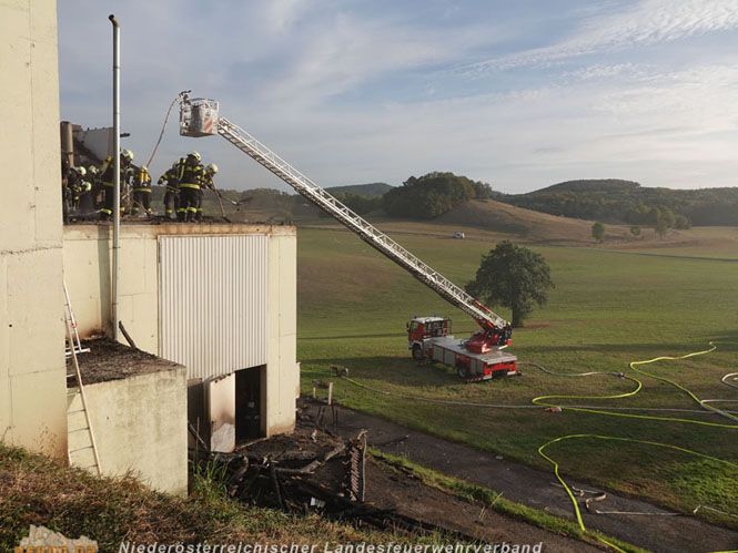 20231007_Großbrand in Heizungsanlage von Hühnerstall in Schwarzensee/Neuhaus Foto: Stefan Schneider BFK Baden 20231007_Großbrand in Heizungsanlage von Hühnerstall in Schwarzensee/Neuhaus Foto: Stefan Schneider BFK Baden