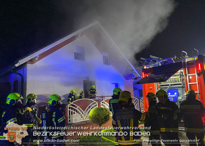 20231019 Kellerbrand im Einfamilienhaus in Günselsdorf  Foto: Freiwillige Feuerwehr Günselsdorf