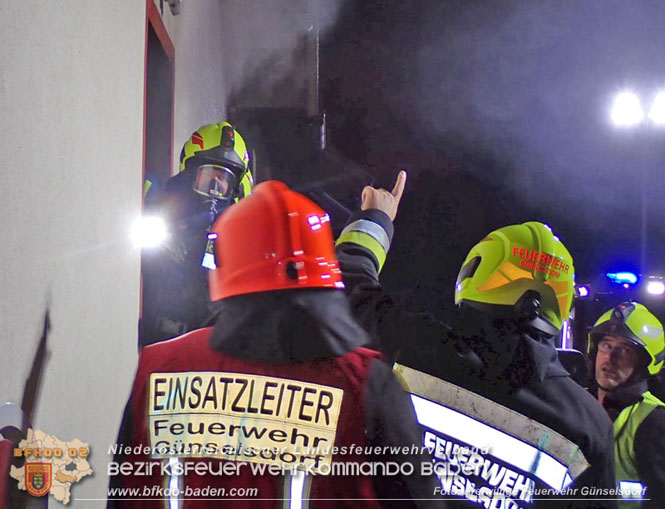 20231019 Kellerbrand im Einfamilienhaus in Günselsdorf  Foto: Freiwillige Feuerwehr Günselsdorf