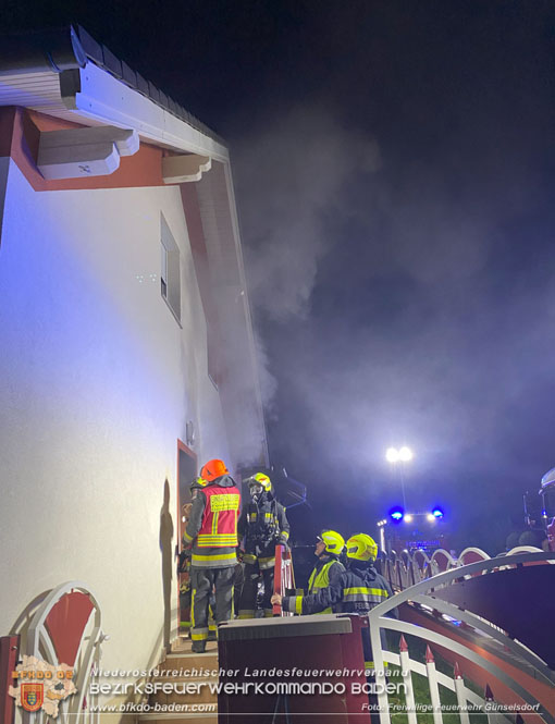 20231019 Kellerbrand im Einfamilienhaus in Günselsdorf  Foto: Freiwillige Feuerwehr Günselsdorf