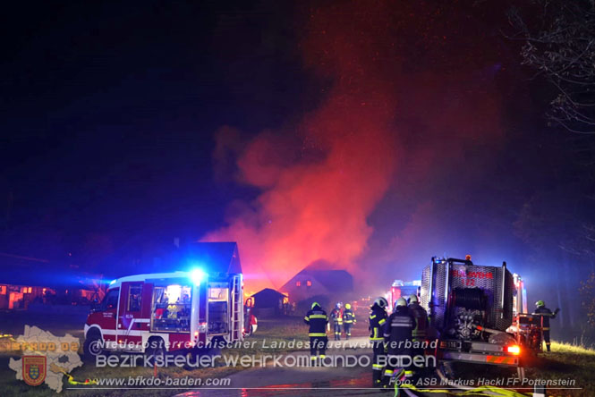 20231105 Großbrand in Klein-Mariazell Altenmarkt a.d.Triesting  Foto: ASB Markus Hackl