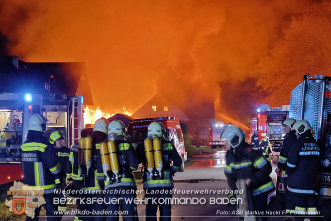 20231105 Großbrand in Klein-Mariazell Altenmarkt a.d.Triesting  Foto: ASB Markus Hackl