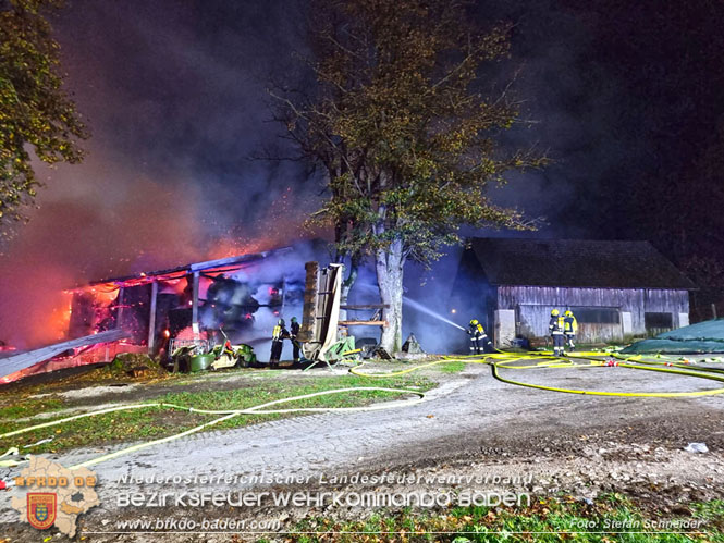 20231105 Großbrand in Klein-Mariazell Altenmarkt a.d.Triesting  Foto: Stefan Schneider