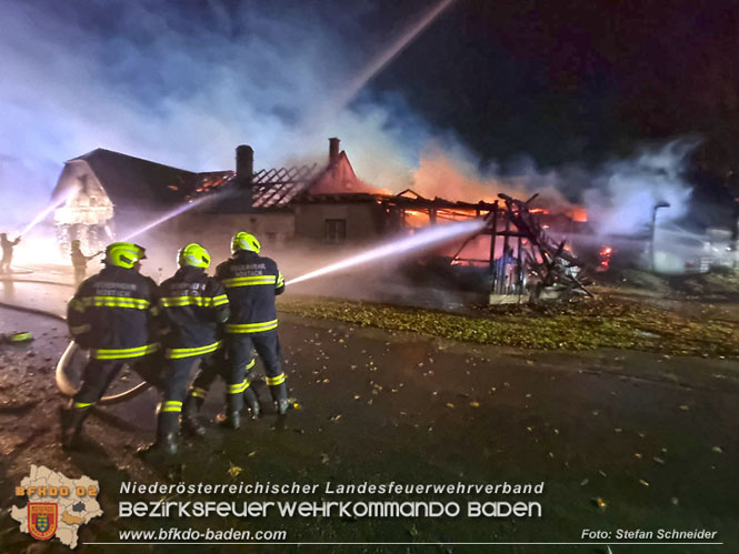 20231105 Großbrand in Klein-Mariazell Altenmarkt a.d.Triesting  Foto: Stefan Schneider