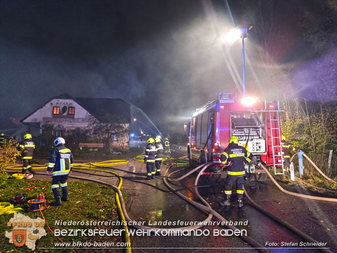 20231105 Großbrand in Klein-Mariazell Altenmarkt a.d.Triesting  Foto: Stefan Schneider