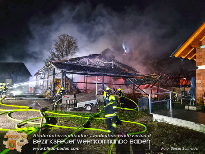 20231105 Großbrand in Klein-Mariazell Altenmarkt a.d.Triesting  Foto: Stefan Schneider