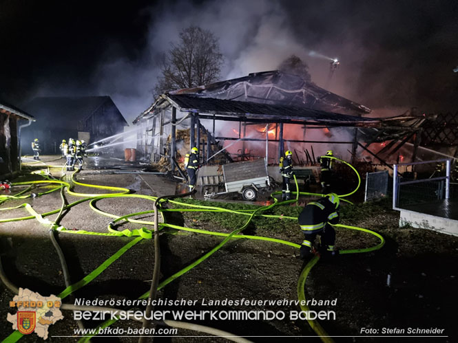20231105 Großbrand in Klein-Mariazell Altenmarkt a.d.Triesting  Foto: Stefan Schneider