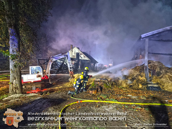 20231105 Großbrand in Klein-Mariazell Altenmarkt a.d.Triesting  Foto: Stefan Schneider