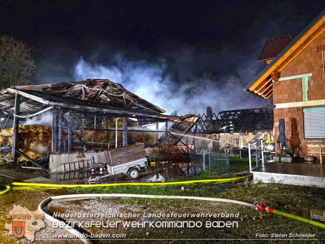 20231105 Großbrand in Klein-Mariazell Altenmarkt a.d.Triesting  Foto: Stefan Schneider