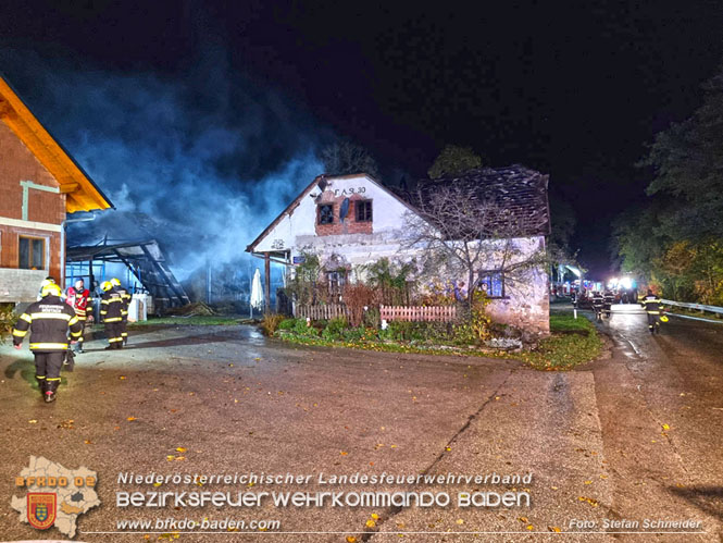 20231105 Großbrand in Klein-Mariazell Altenmarkt a.d.Triesting  Foto: Stefan Schneider