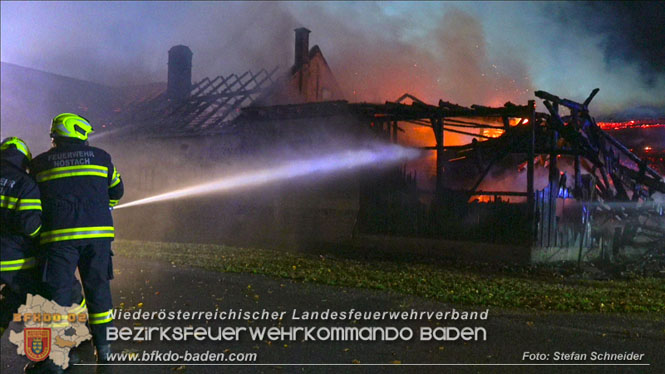20231105 Großbrand in Klein-Mariazell Altenmarkt a.d.Triesting  Foto: Stefan Schneider