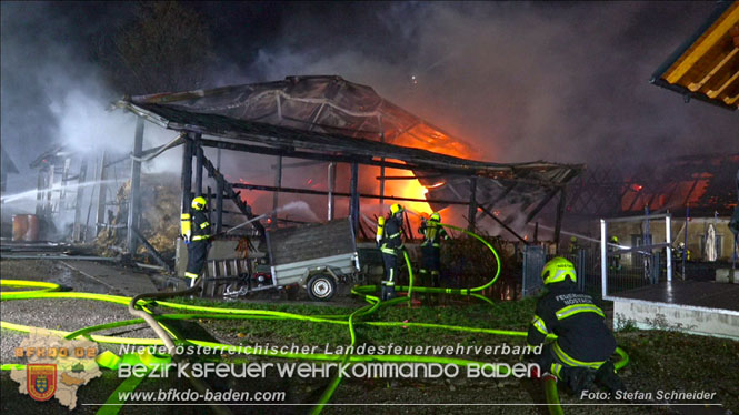 20231105 Großbrand in Klein-Mariazell Altenmarkt a.d.Triesting  Foto: Stefan Schneider