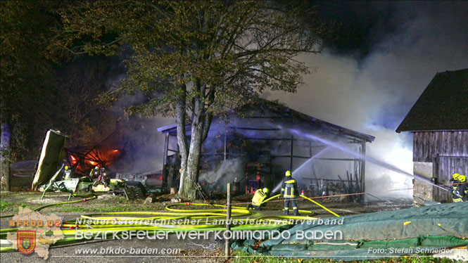 20231105 Großbrand in Klein-Mariazell Altenmarkt a.d.Triesting  Foto: Stefan Schneider