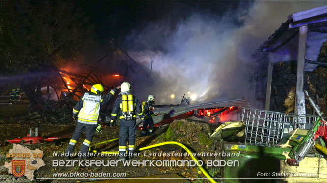 20231105 Großbrand in Klein-Mariazell Altenmarkt a.d.Triesting  Foto: Stefan Schneider