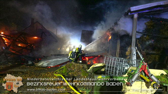 20231105 Großbrand in Klein-Mariazell Altenmarkt a.d.Triesting  Foto: Stefan Schneider