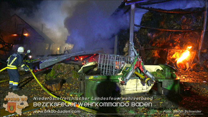 20231105 Großbrand in Klein-Mariazell Altenmarkt a.d.Triesting  Foto: Stefan Schneider