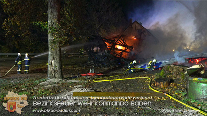 20231105 Großbrand in Klein-Mariazell Altenmarkt a.d.Triesting  Foto: Stefan Schneider