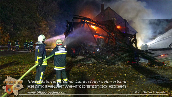 20231105 Großbrand in Klein-Mariazell Altenmarkt a.d.Triesting  Foto: Stefan Schneider