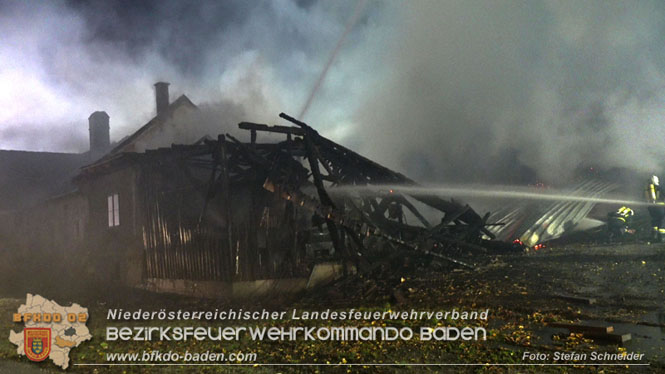 20231105 Großbrand in Klein-Mariazell Altenmarkt a.d.Triesting  Foto: Stefan Schneider