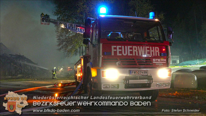 20231105 Großbrand in Klein-Mariazell Altenmarkt a.d.Triesting  Foto: Stefan Schneider