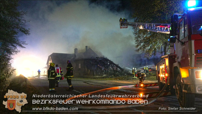 20231105 Großbrand in Klein-Mariazell Altenmarkt a.d.Triesting  Foto: Stefan Schneider
