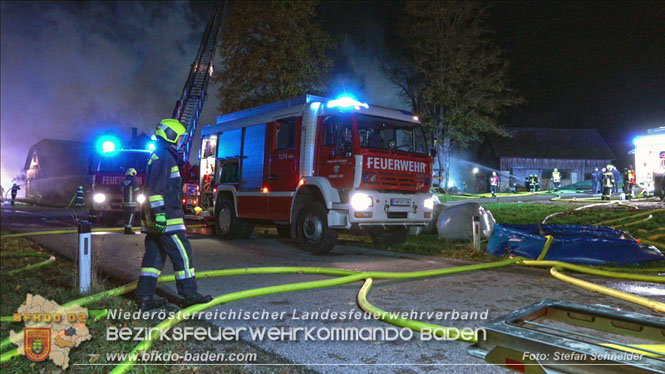 20231105 Großbrand in Klein-Mariazell Altenmarkt a.d.Triesting  Foto: Stefan Schneider