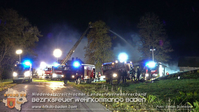 20231105 Großbrand in Klein-Mariazell Altenmarkt a.d.Triesting  Foto: Stefan Schneider