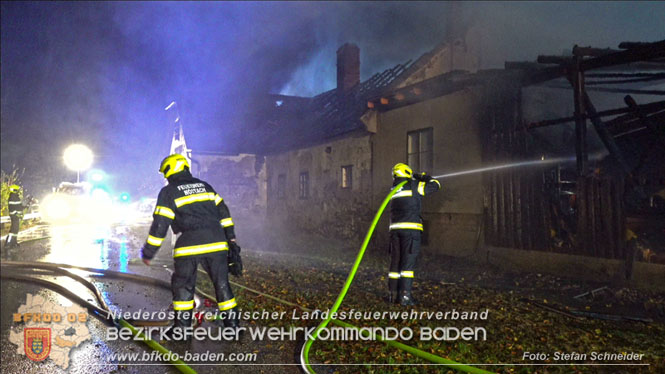 20231105 Großbrand in Klein-Mariazell Altenmarkt a.d.Triesting  Foto: Stefan Schneider