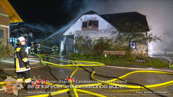 20231105 Großbrand in Klein-Mariazell Altenmarkt a.d.Triesting  Foto: Stefan Schneider